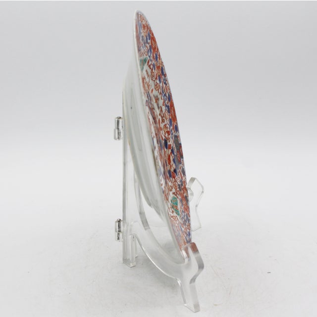 Imari Porcelain Late 19th Century Meiji Period Japanese Imari Plate For Sale - Image 4 of 7