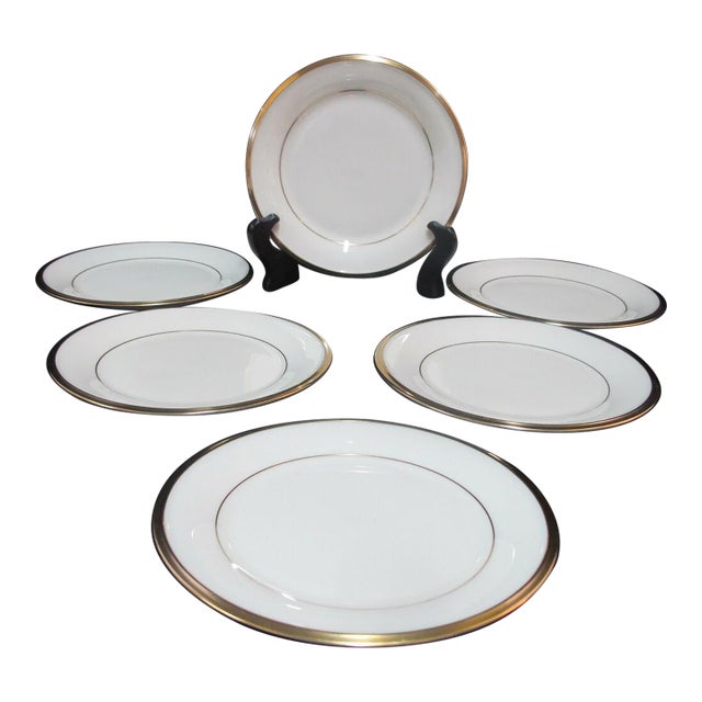 Lenox China Ivory Gold Eternal Bread & Butter 6 1/4" Plate Set of 6 For Sale