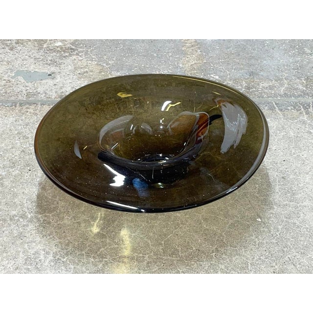 A breathtaking, high-quality piece of Organic Modern Studio Art Glass, this large vessel is highly attributed to or in the...