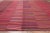 Red Large Vintage Turkish Striped Kilim Rug - 11'00 X 13'02 For Sale - Image 8 of 10