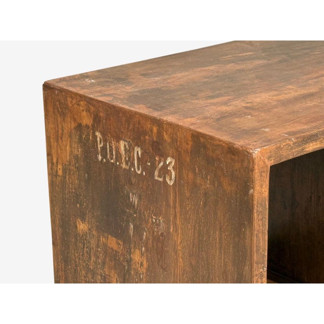 1960s Pierre Jeanneret, 5-Hole File Rack or Bookcase, Teak, Chandigarh, 1960s For Sale - Image 5 of 10