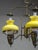 1970s Large Vintage 3-Light Chandelier in Brass, Iron, and Glass, 1970s For Sale - Image 5 of 18
