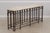 1980s French Style Iron & Steel Base Stone Top Console Table For Sale - Image 5 of 15