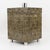 Black Modernist Tall Box with Wood Marquetry Patchwork, 1970s For Sale - Image 8 of 13