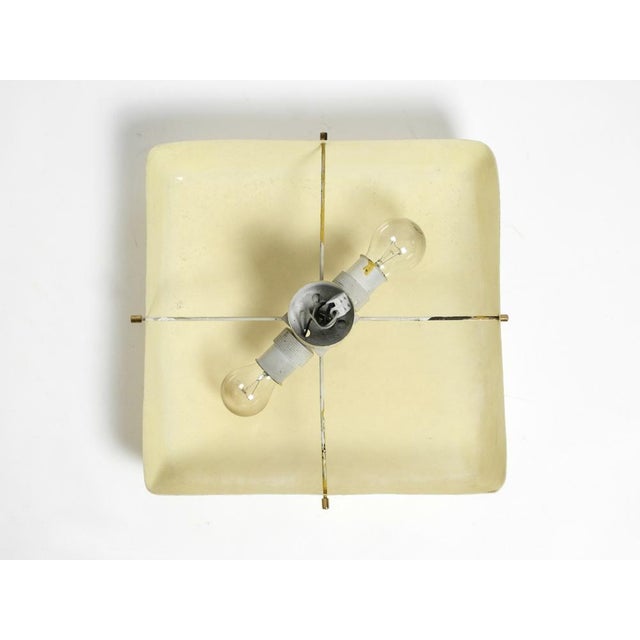 Mid-Century Modern Square Fiberglass Ceiling or Wall Lamp, 1950s For Sale - Image 13 of 18
