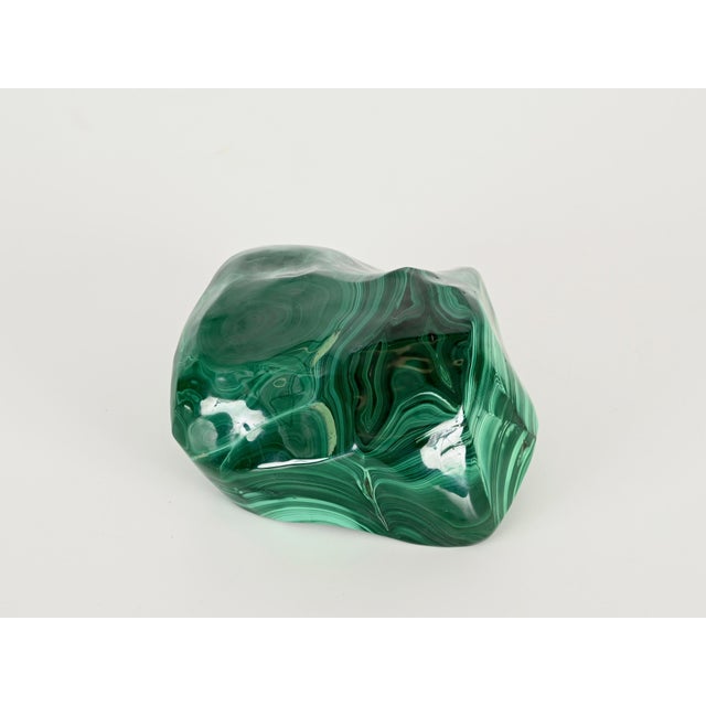 Large Vide-Poche or Bowl in Malachite Green Italian Marble, Italy, 1970s For Sale - Image 17 of 18