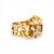 Art Nouveau Antique Art Nouveau Gargoyle Ring 18k Gold - Ruby Eyes & Diamond Mouth, Size 7.5 For Sale - Image 3 of 8