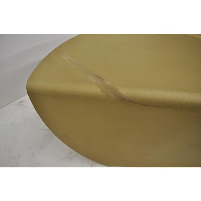 Vintage Biomorphic Torch Cut Steel Metal "Fortune Cookie" 2 Part Coffee Table For Sale - Image 12 of 18