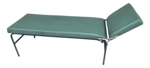 Mid-Century Modern Industrial Medical Couch with Adjustable Headrest, 1960s