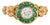 Antique Mid Victorian Ring Diamond Emerald 18k Yellow Gold Sz 6.75 Jewelry For Sale