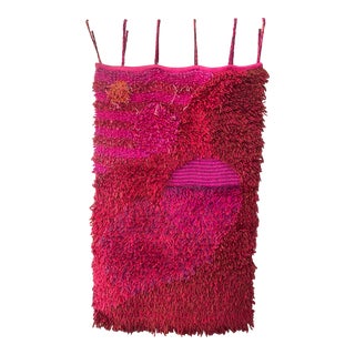 Danish Modern Mid Century Rya Style Wall Hanging Textile Art For Sale