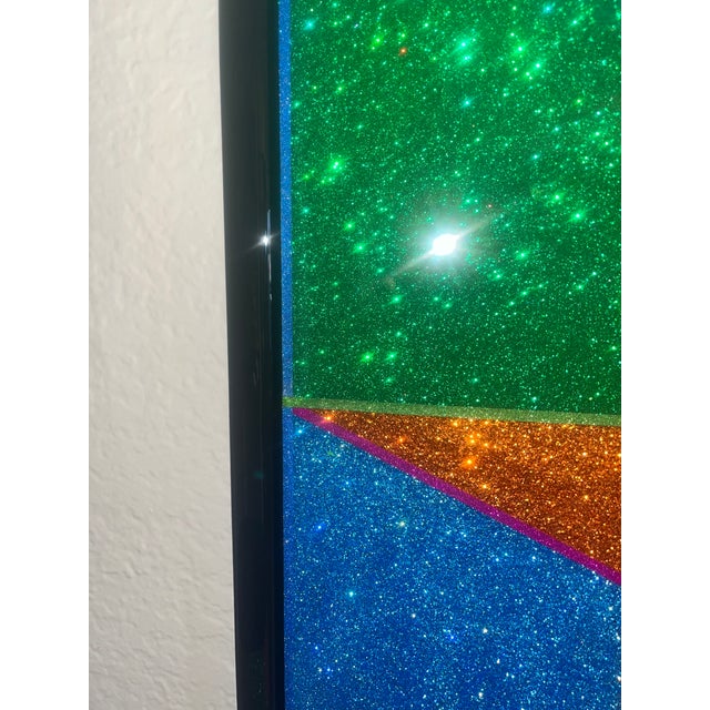 Wood "Futuristic Rio Slum" Contemporary Original Mixed-Media Painting by Mauro Oliveira For Sale - Image 7 of 13