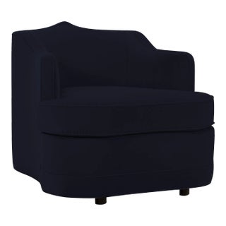 Aveline Chair, Ink Black Velvet For Sale