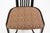 Textile Set of 8 Liberty Postmodern Black Lacquered High Dining Chairs With Knoll Fabric For Sale - Image 7 of 10