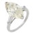 Mid Century Gia 3.83 Carat Marquise Cut Diamond Platinum Engagement Ring, Size 6.25 For Sale