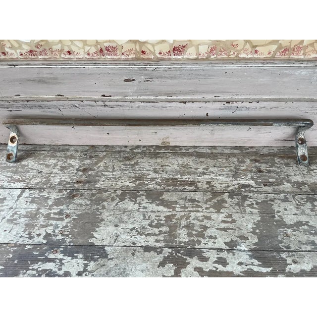 Industrial Iron Towel Rack For Sale - Image 5 of 5