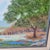 1980s Tx Bluebonnets Landscape Oil Painting Signed 29x17" Frame Linen Matt 24 X 12 Art For Sale - Image 11 of 16