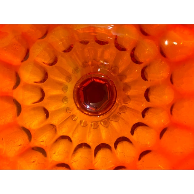 Glass Vintage Fenton Hobnail Candy Dish For Sale - Image 7 of 7