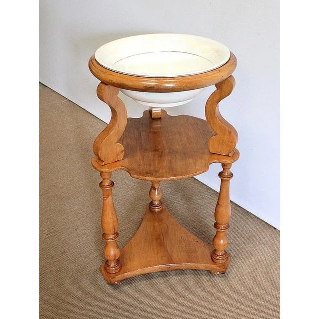 Small Athénienne in Solid Light Wood, Late 19th Century For Sale - Image 3 of 18