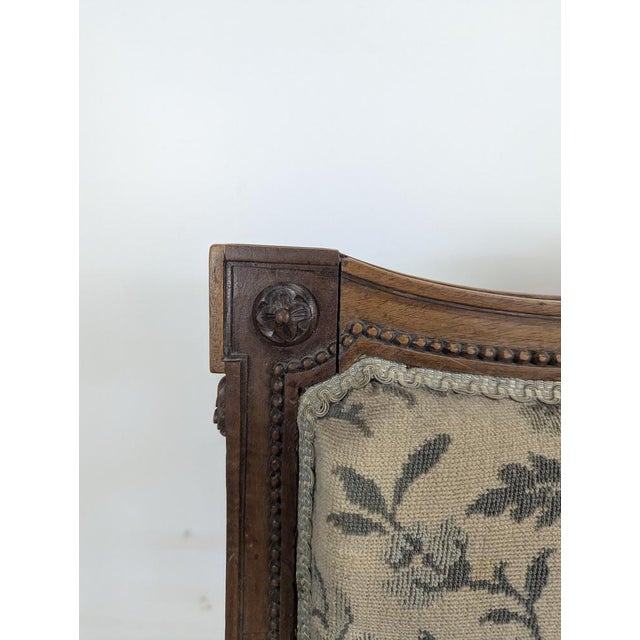 Textile Louis XVI Style Living Room Set with Escutcheon Backrests, 19th Century, Set of 3 For Sale - Image 7 of 18