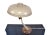 Mid-Century Modern Flying Saucer Table Lamp, Atomic Age Desk Lamp with large tiered Saucer Shade from the late 1950s....