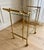 Vintage Hollywood Regency Faux Bamboo Brass & Glass Bar Cart For Sale In Chicago - Image 6 of 9