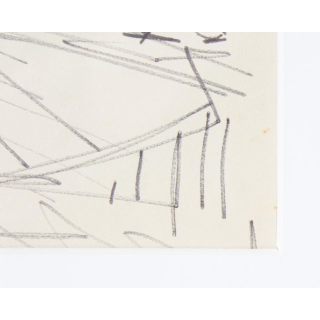 1960s Ink Drawing of a Man With Horse by Harry Hilson For Sale - Image 4 of 7