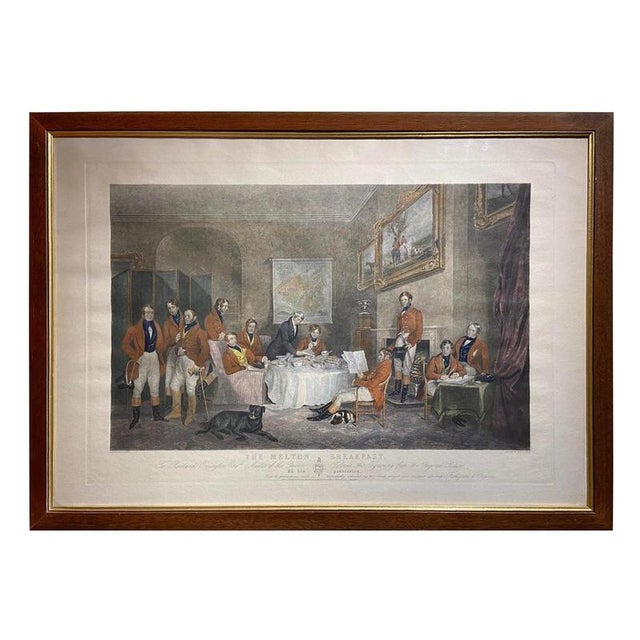 Francis Grant, The Melton Breakfast, 1839, Engraving, Framed For Sale - Image 10 of 10