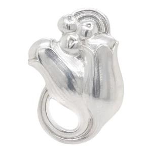Vintage Georg Jensen Sterling Silver Tulip Brooch No. 100b