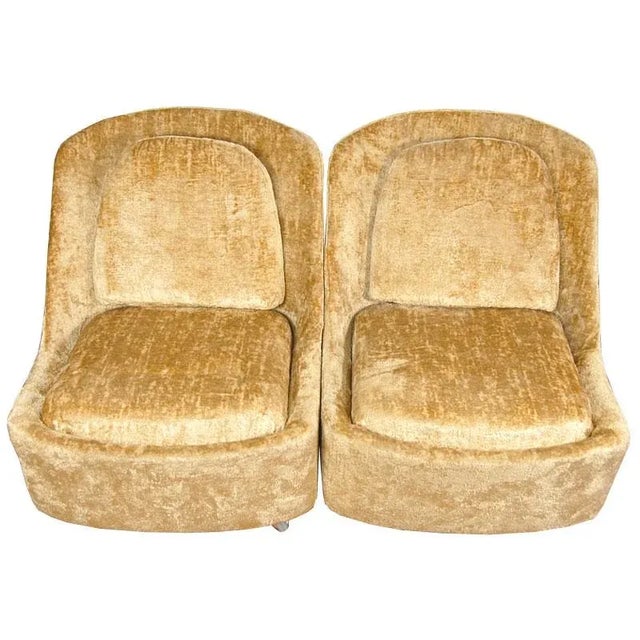 Vintage Space Age German Shell Cocktail Chairs, 1970s, Set of 2 For Sale - Image 10 of 12