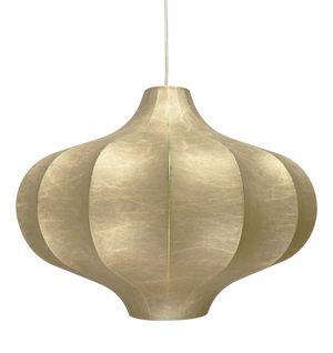 Mid-Century Modern Cocoon Pendant Lamp by Friedel Wauer for Goldkant Leuchten, Germany, 1960s