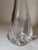 Vintage Hand Blown Made Signed Daum Swirled Clear Crystal Decanter Glass Bottle For Sale - Image 11 of 12