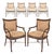 Vintage Hollywood Regency Faux Bamboo Armchairs With Gilt Scroll Arms After Ferguson Copeland, Set of 4 For Sale - Image 14 of 14