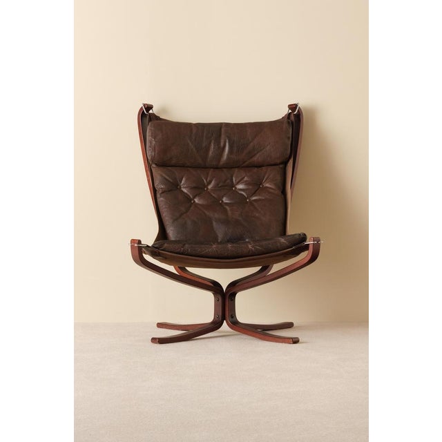 Falcon Easy Chairs by Sigurd Resell, Norway, 1970s, Set of 2 For Sale - Image 6 of 10