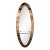 Large Full-Length Mirror Console Pink Glass and Brass by Cristal Art Italy, 1960s For Sale