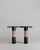 Limited Edition, Stacked Spheres Green Marble Perle Console By Esther Knopfler Dimensions: L 125 x W 33 x H 90 cm....