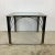 Late 20th Century Regency Modern Dark Chrome and Glass End Table- Design Institute of America For Sale - Image 5 of 13