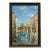 Vintage Signed Canal Cityscape Oil Painting on Canvas For Sale