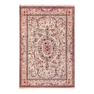 Art Nouveau Pak-Persian Ivory/Gold Wool Rug - 9'0'' X 12'5'' For Sale