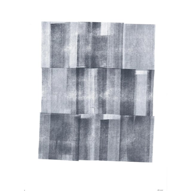 Ink on Paper_006 Original Modern Abstract Gray Painting by Carrie Bergey For Sale