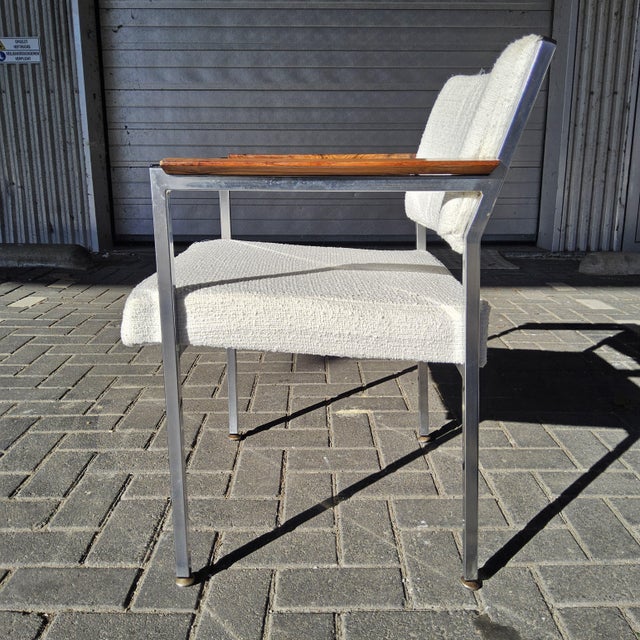 Vintage Armchairs with White Whool Fabric by Hein Salomonson, 1960s, Set of 2 For Sale - Image 6 of 18