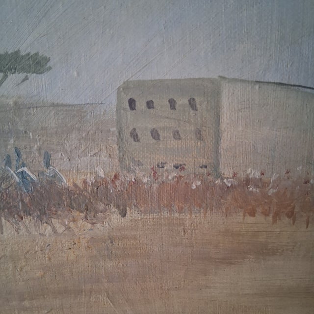Early 20th Century Oil on Board of a Desert Cavalryman For Sale - Image 4 of 6