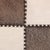 Contemporary Handmade Cowhide Leather Patchwork Ottoman Pouf With Cross Stitch Detail 18x18x18 In For Sale - Image 3 of 10