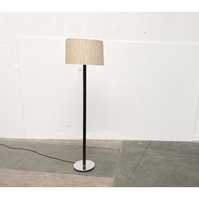 Mid-Century Modern Mid-Century Modern Danish Model Flet Leather Floor Lamp by Jo Hammerborg for Fog & Morup, 1960s For Sale - Image 3 of 18
