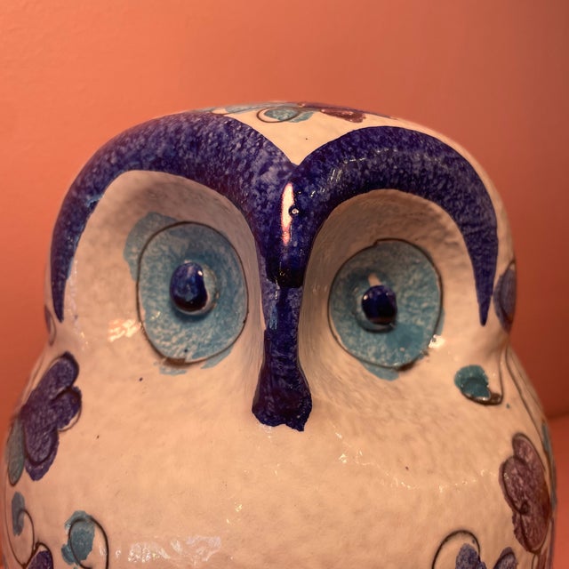 Bitossi Mid-Century Italian Ceramic Owl Bank For Sale - Image 4 of 6