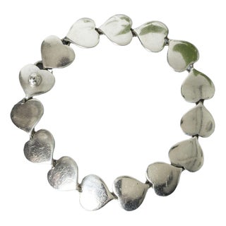 Silver Bracelet by Karl Gustav Hansen, 1950s For Sale