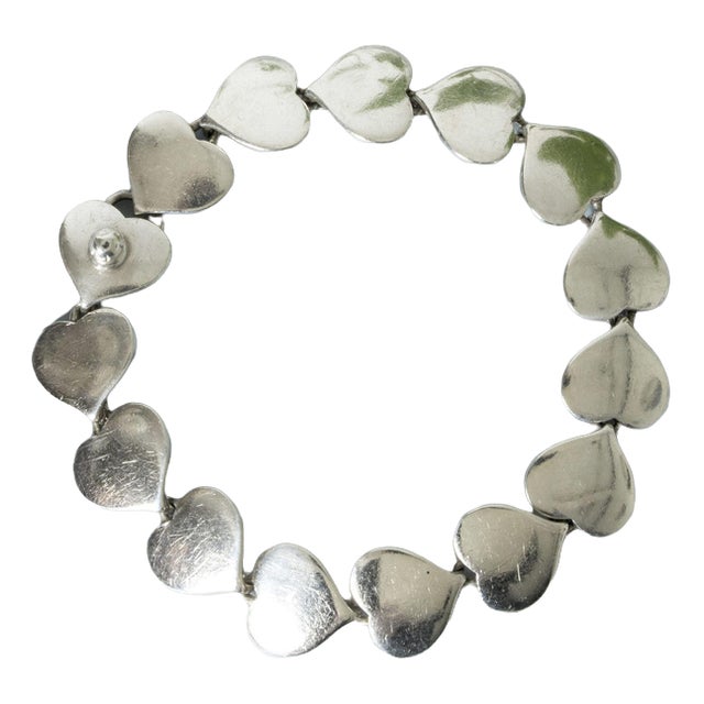 Silver Bracelet by Karl Gustav Hansen, 1950s For Sale
