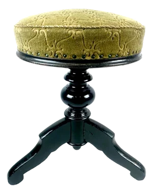 Antique Swivel Piano Stool, 1900s