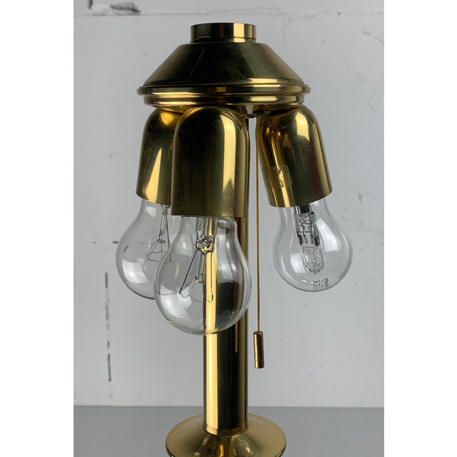 Mid-Century Hollywood Regency Brass Mushroom Table Lamp, Vienna, Austria, 1960s For Sale - Image 12 of 16