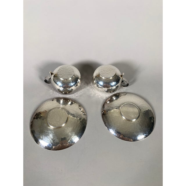 Silver-Plated Metal Cups by Jean Despres, 1950, Set of 2 For Sale - Image 9 of 10